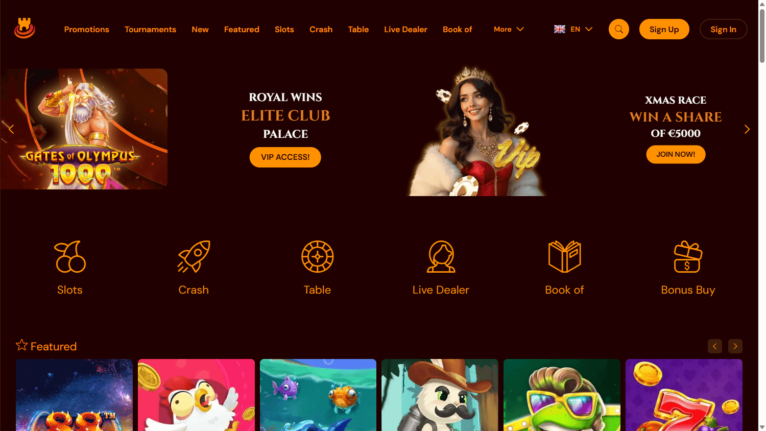 Spinscastle Casino Desktop screenshot