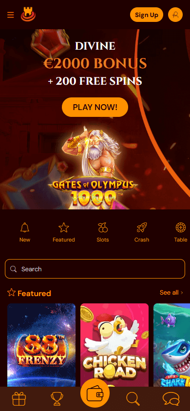 Spinscastle Casino Mobile screenshot